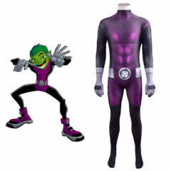 Teen Titans Beast Boy Cosplay Costume Kids Adults