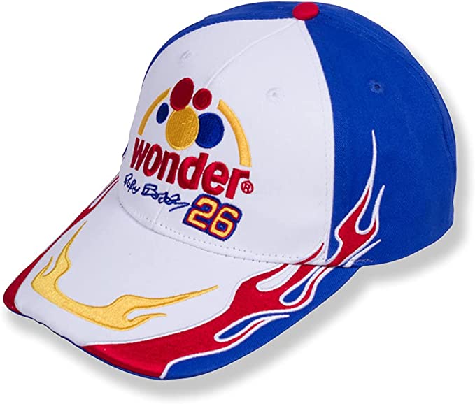 Ricky Bobby Cap Wonder Bread Talladega Nights Racer Hat White and Blue